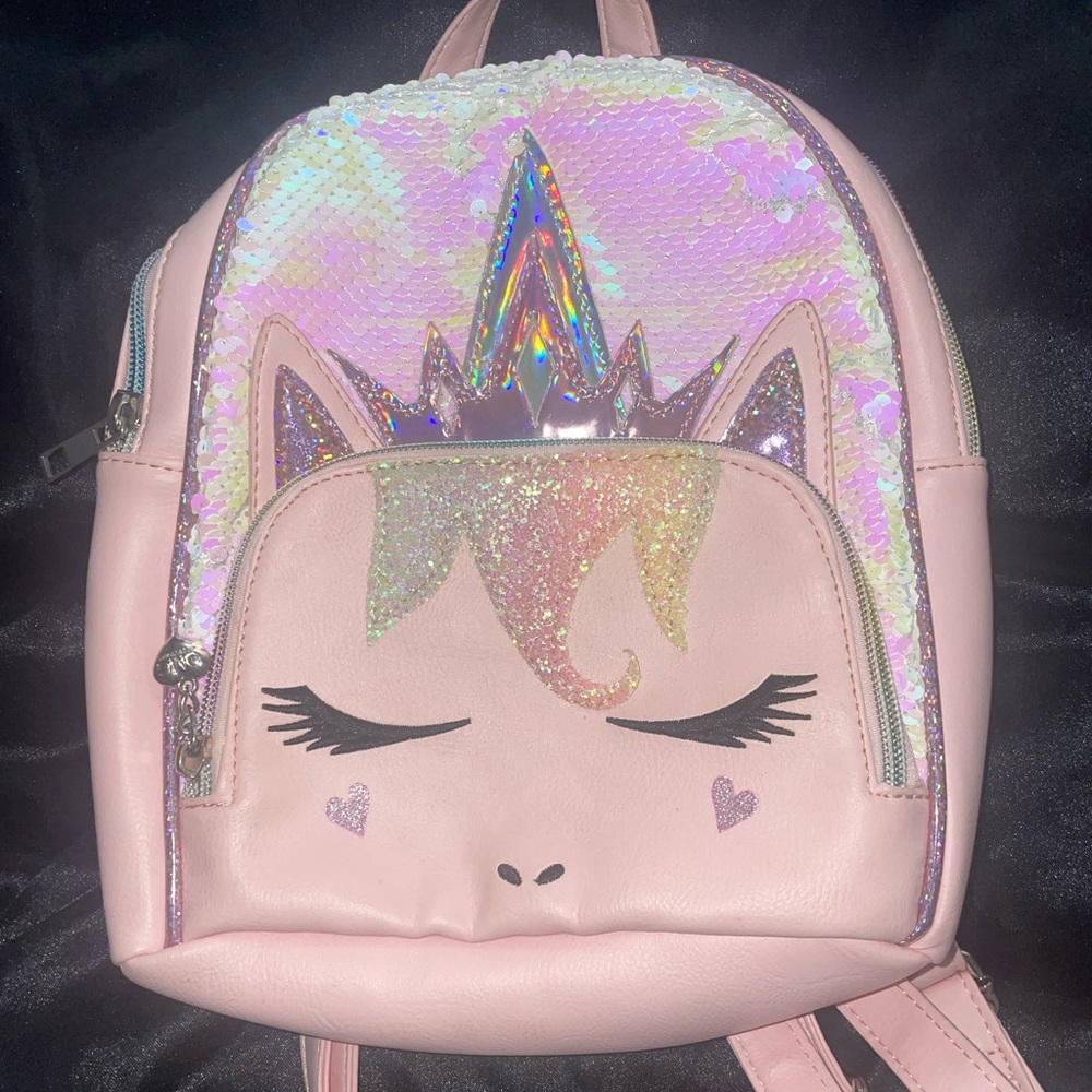 Mini Pink Princess Unicorn Backpack